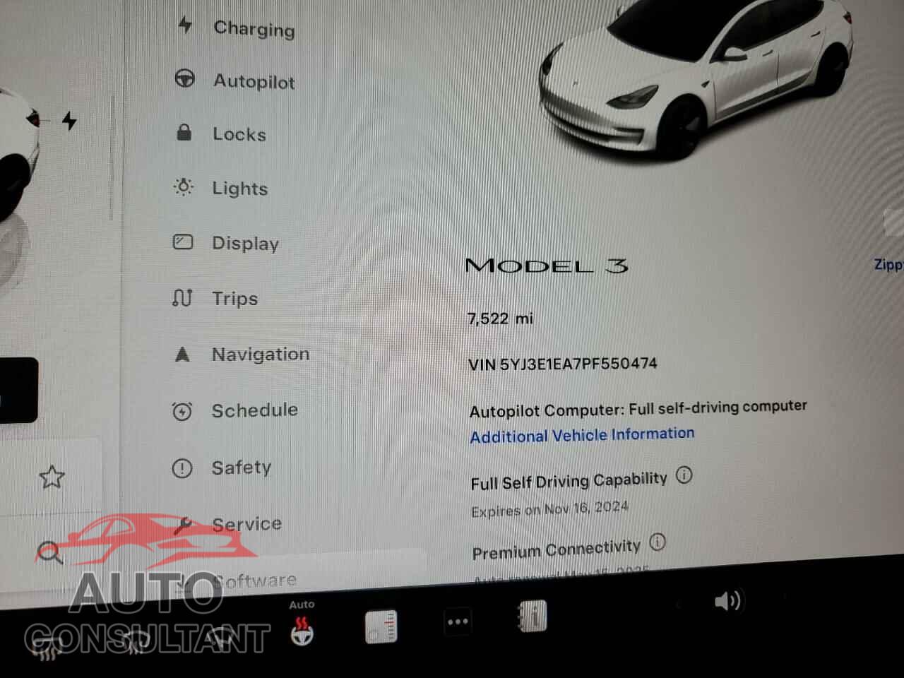 TESLA MODEL 3 2023 - 5YJ3E1EA7PF550474