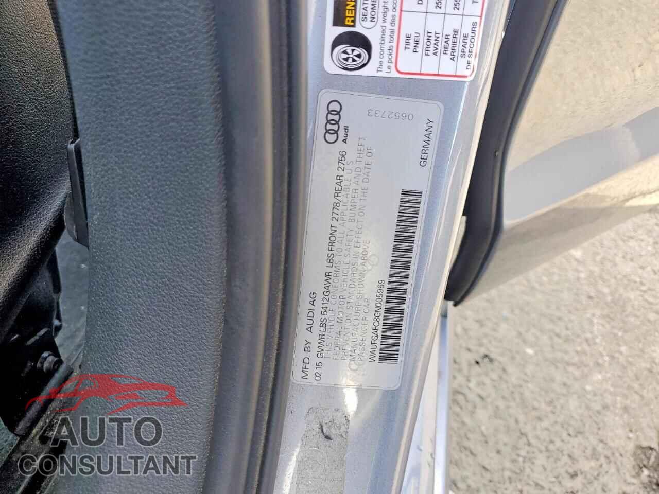 AUDI A6 2016 - WAUFGAFC8GN005969