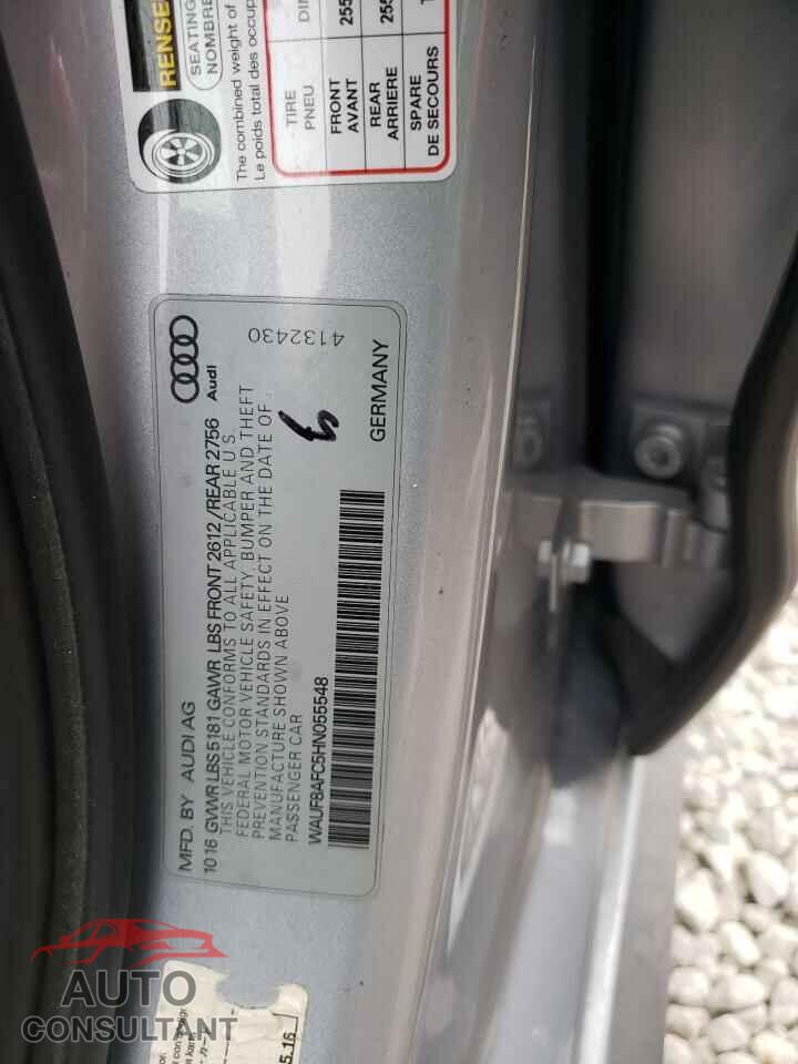AUDI A6 2017 - WAUF8AFC5HN055548