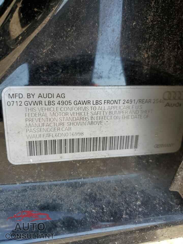 AUDI A4 2013 - WAUFFAFL6DN016998