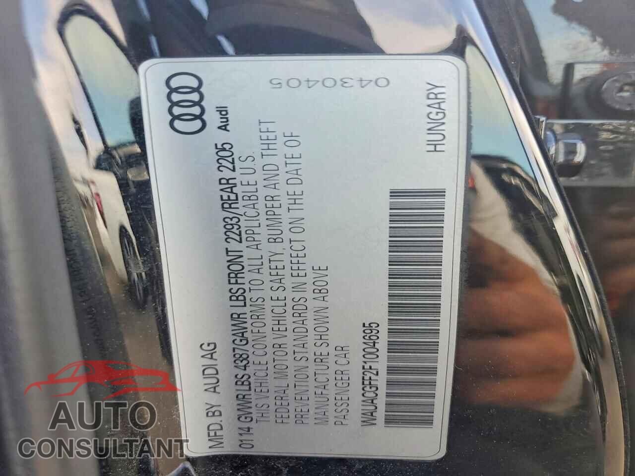 AUDI A3 2015 - WAUACGFF2F1004695