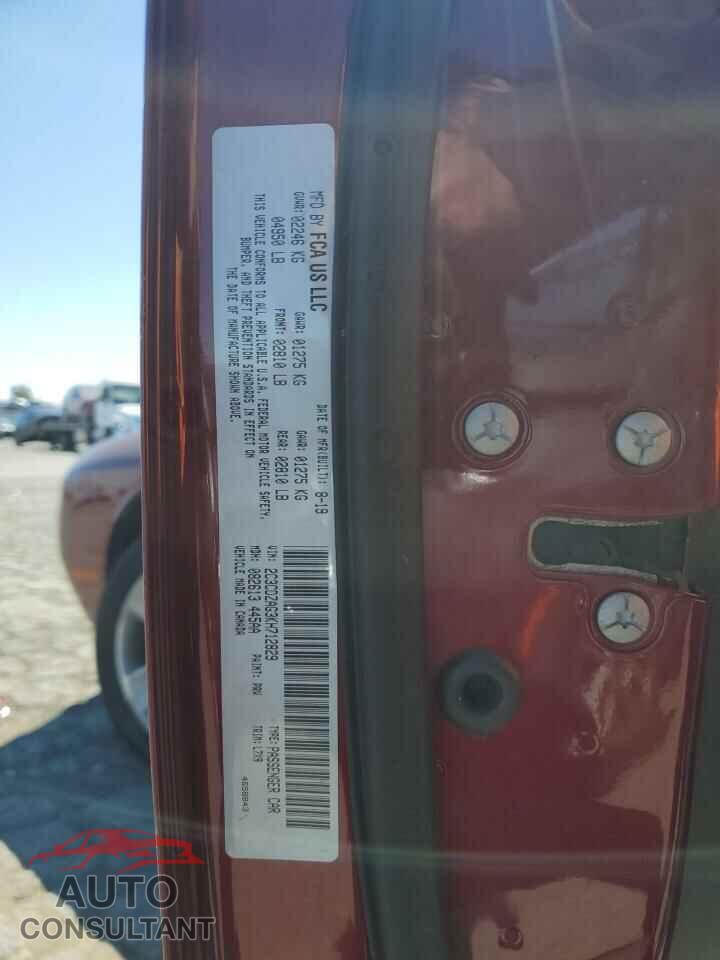 DODGE CHALLENGER 2019 - 2C3CDZAG3KH712829