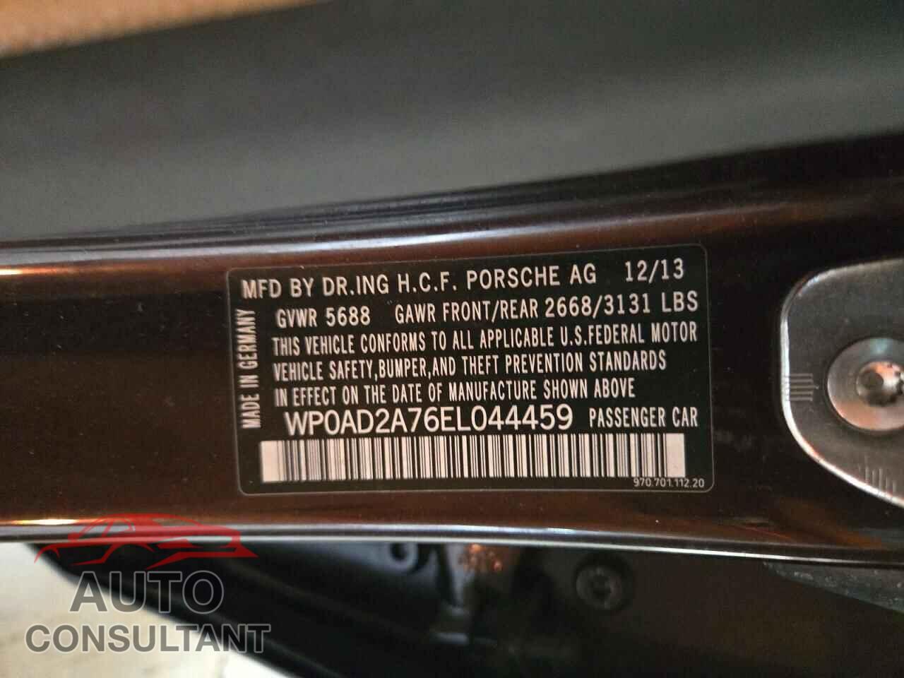 PORSCHE PANAMERA 2014 - WP0AD2A76EL044459