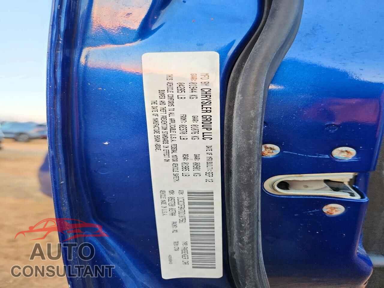 DODGE DART 2013 - 1C3CDFBA7DD107561