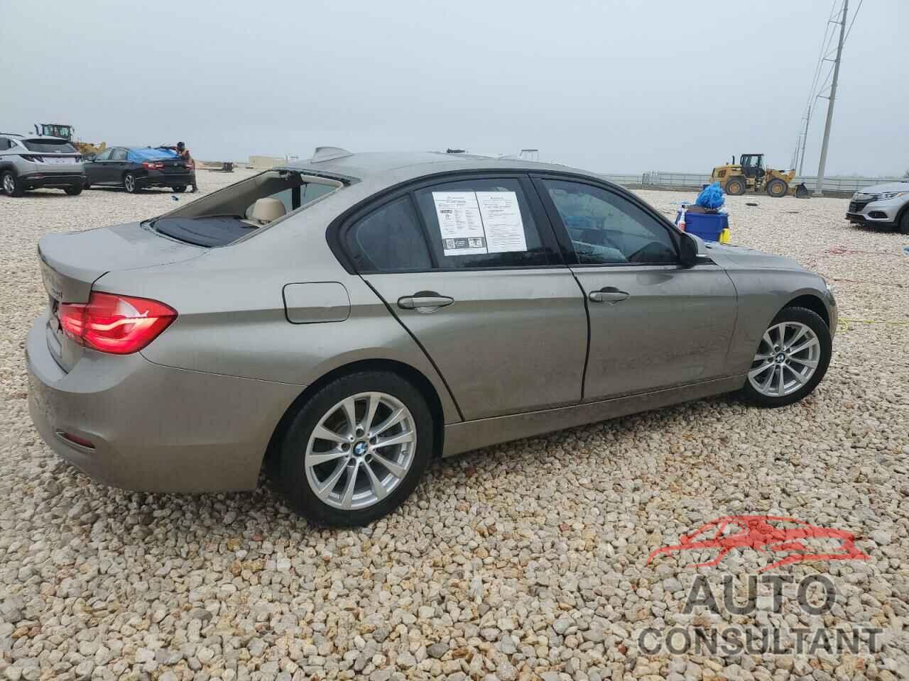 BMW 3 SERIES 2017 - WBA8E1G34HNU15487