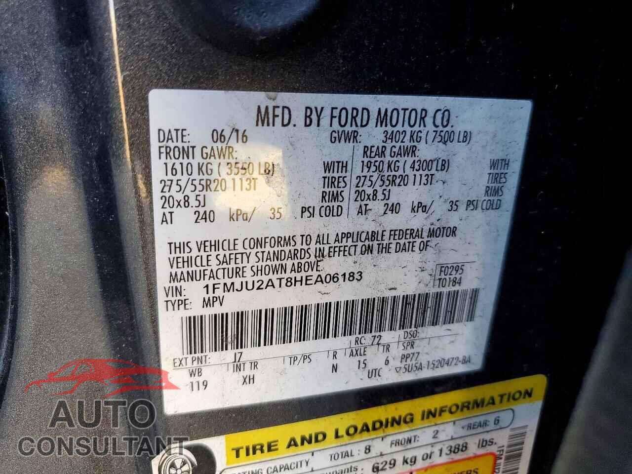 FORD EXPEDITION 2017 - 1FMJU2AT8HEA06183