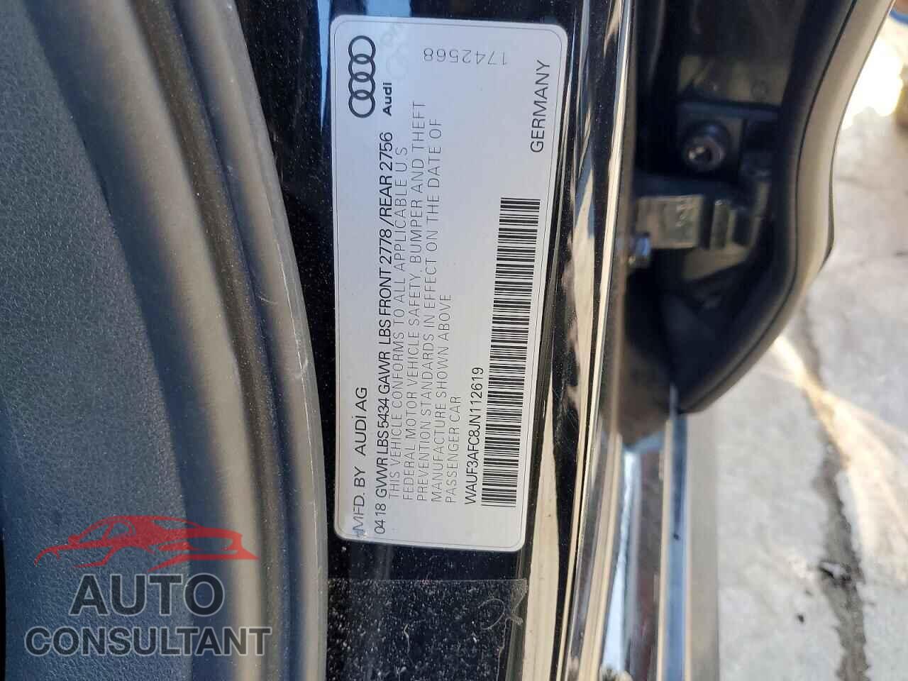 AUDI A6 2018 - WAUF3AFC8JN112619