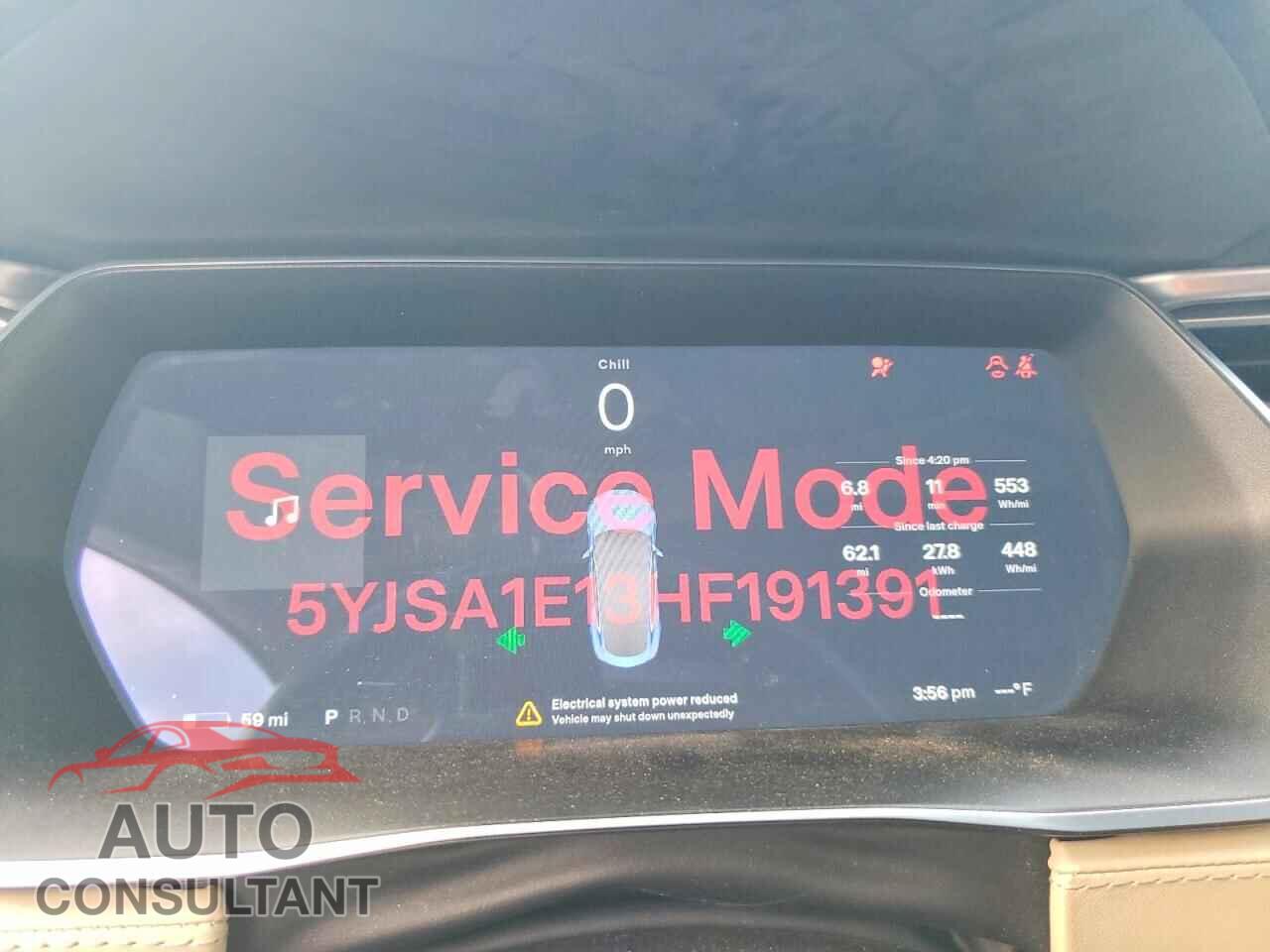 TESLA MODEL S 2017 - 5YJSA1E13HF191391