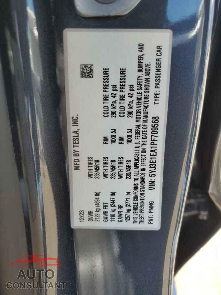TESLA MODEL 3 2023 - 5YJ3E1EA1PF709568