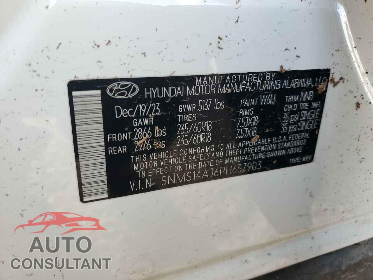 HYUNDAI SANTA FE 2023 - 5NMS14AJ6PH657903
