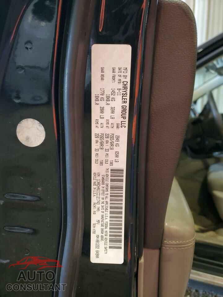 DODGE DURANGO 2012 - 1C4RDHAG1CC121743