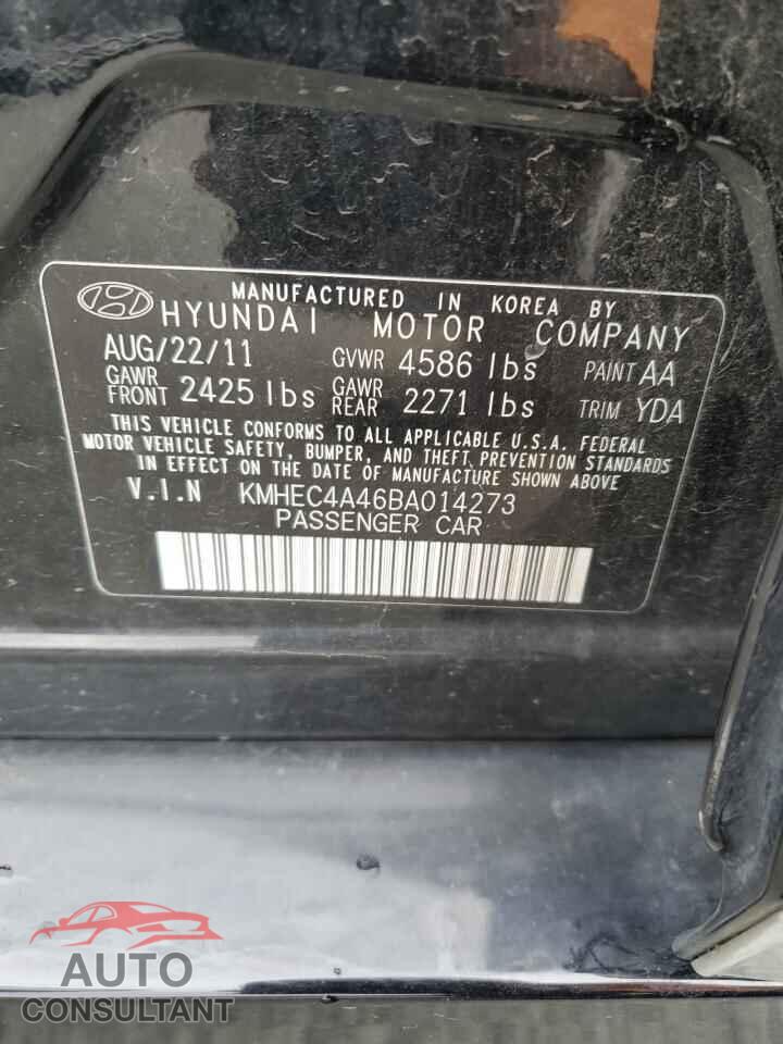 HYUNDAI SONATA 2011 - KMHEC4A46BA014273