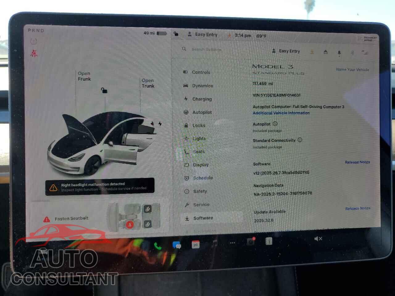 TESLA MODEL 3 2021 - 5YJ3E1EA8MF014631