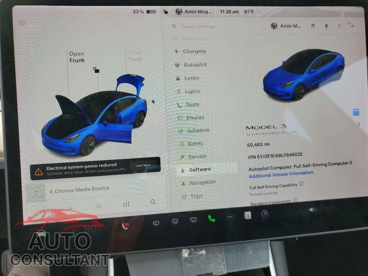TESLA MODEL 3 2020 - 5YJ3E1EA9LF645032