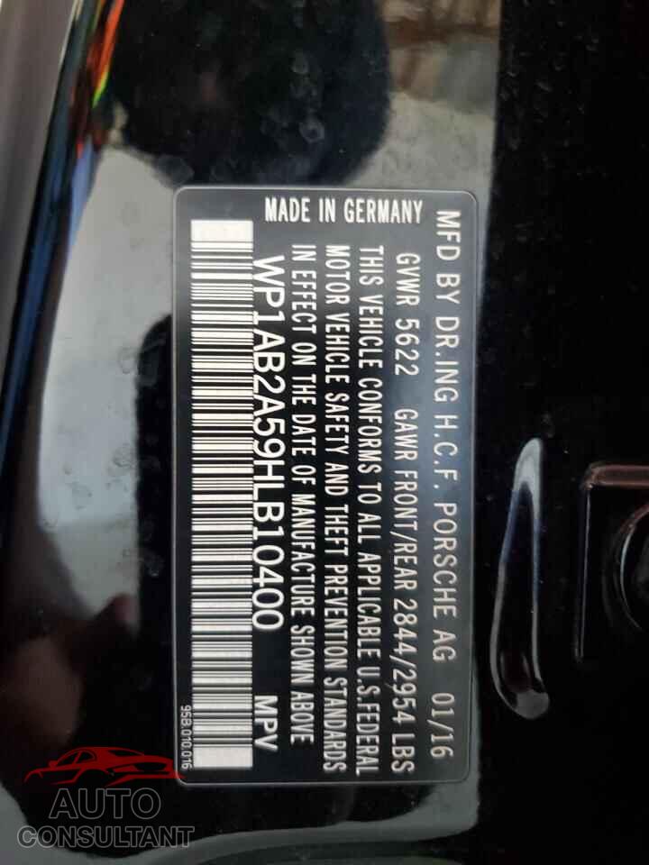 PORSCHE MACAN 2017 - WP1AB2A59HLB10400