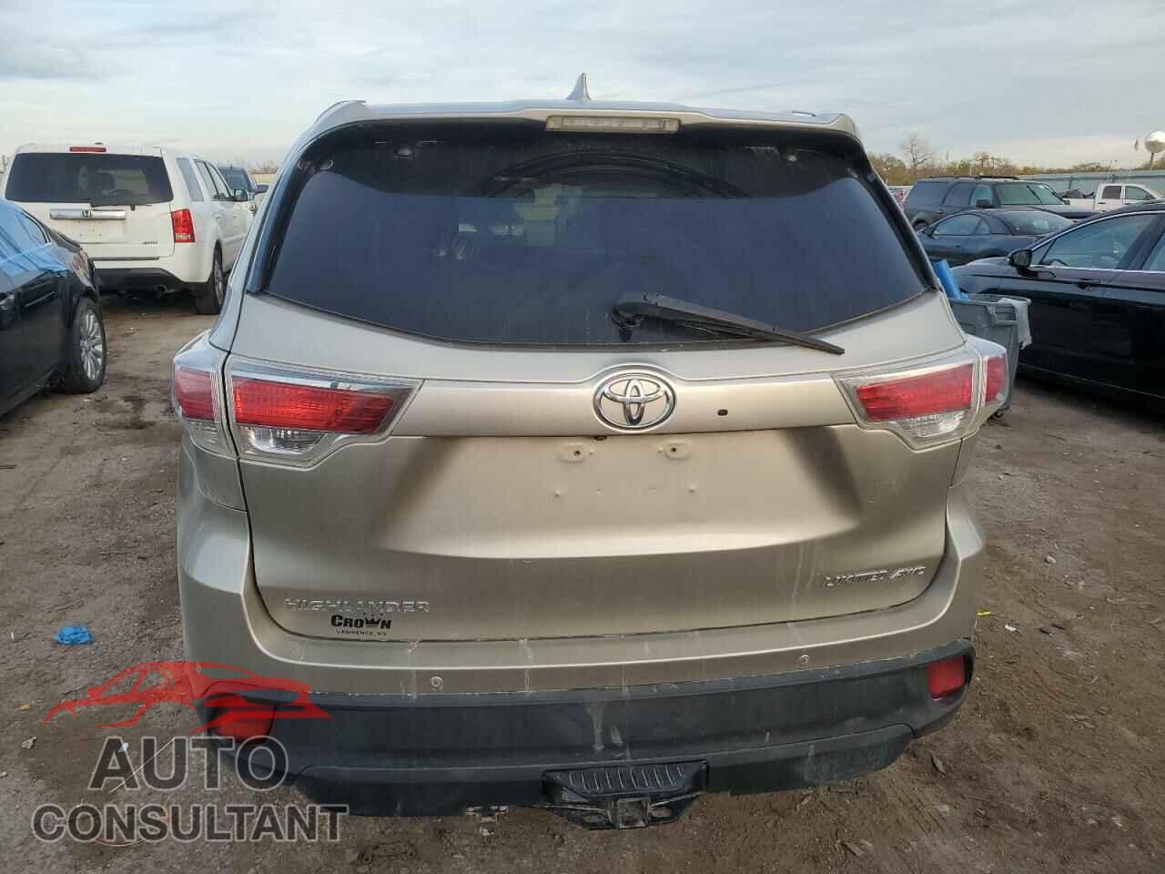 TOYOTA HIGHLANDER 2015 - 5TDDKRFH5FS157283