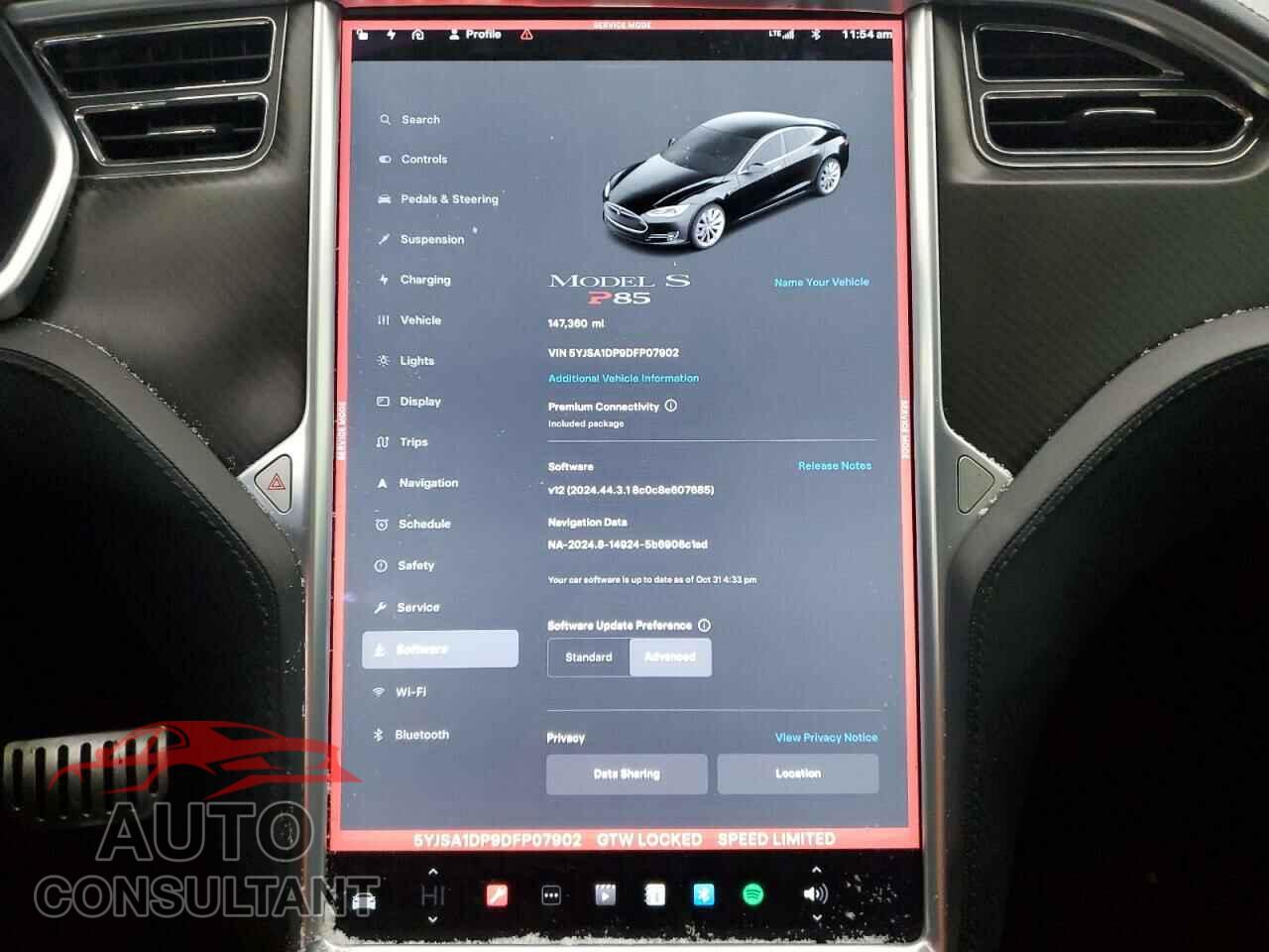 TESLA MODEL S 2013 - 5YJSA1DP9DFP07902