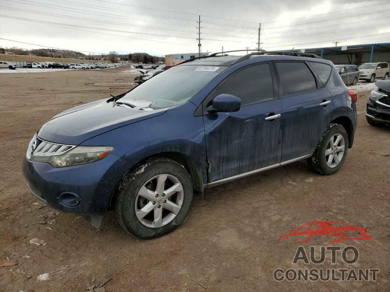 NISSAN MURANO 2009 - JN8AZ18WX9W129581