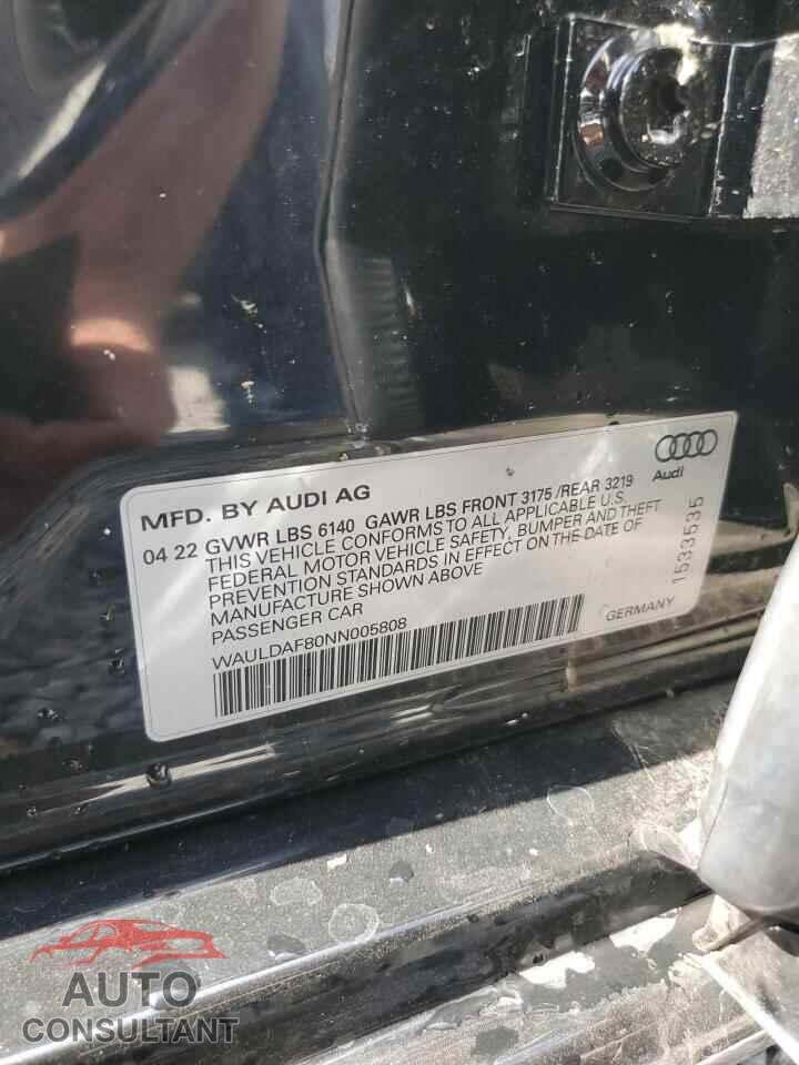 AUDI A8 2022 - WAULDAF80NN005808