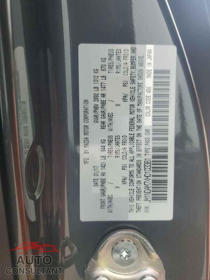 MAZDA MX5 2017 - JM1NDAM7XH0103381