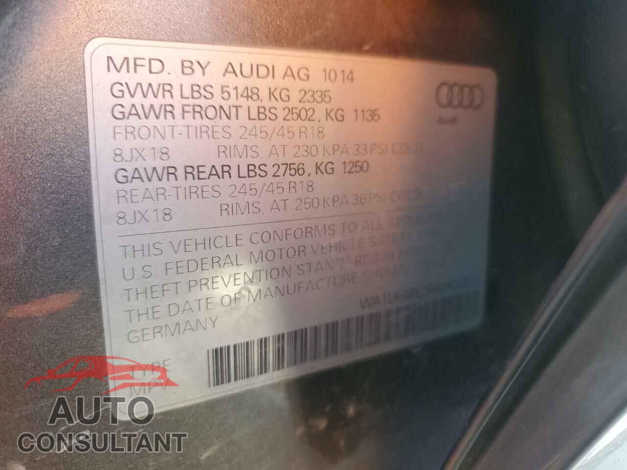 AUDI A4 2015 - WA1UFAFL2FA062021