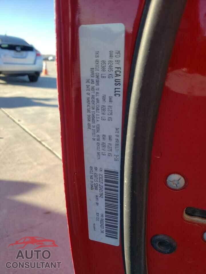 DODGE CHALLENGER 2016 - 2C3CDZFJ2GH217842
