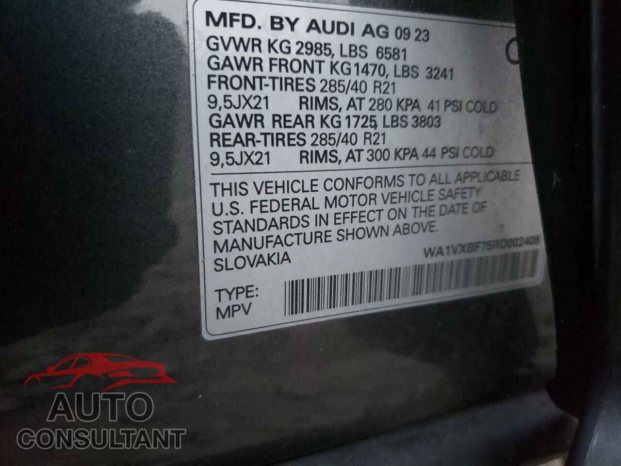 AUDI Q7 2024 - WA1VXBF75RD002408