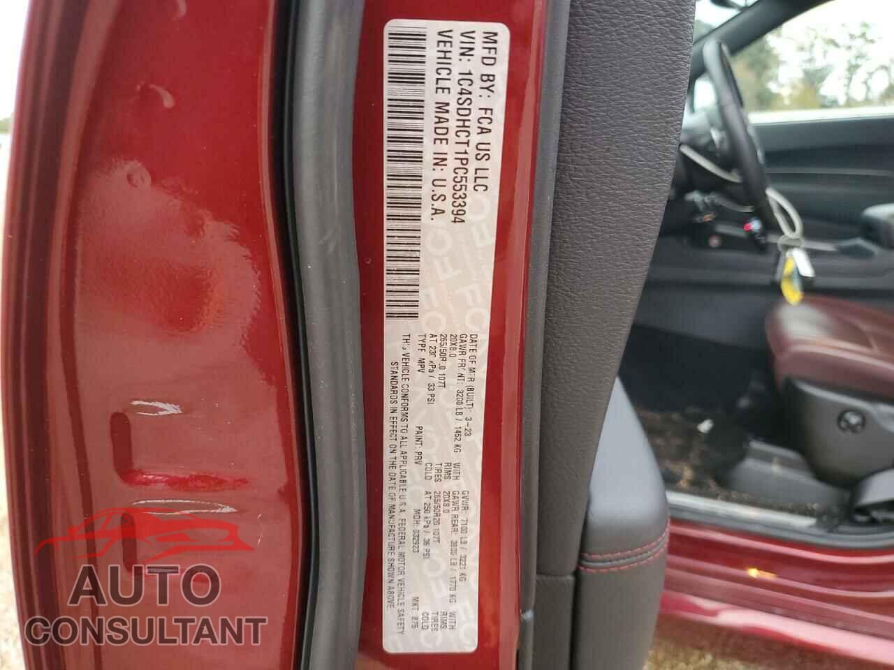 DODGE DURANGO 2023 - 1C4SDHCT1PC553394