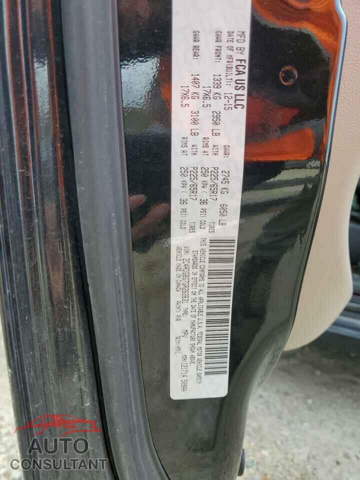 DODGE CARAVAN 2016 - 2C4RDGBG7GR262631