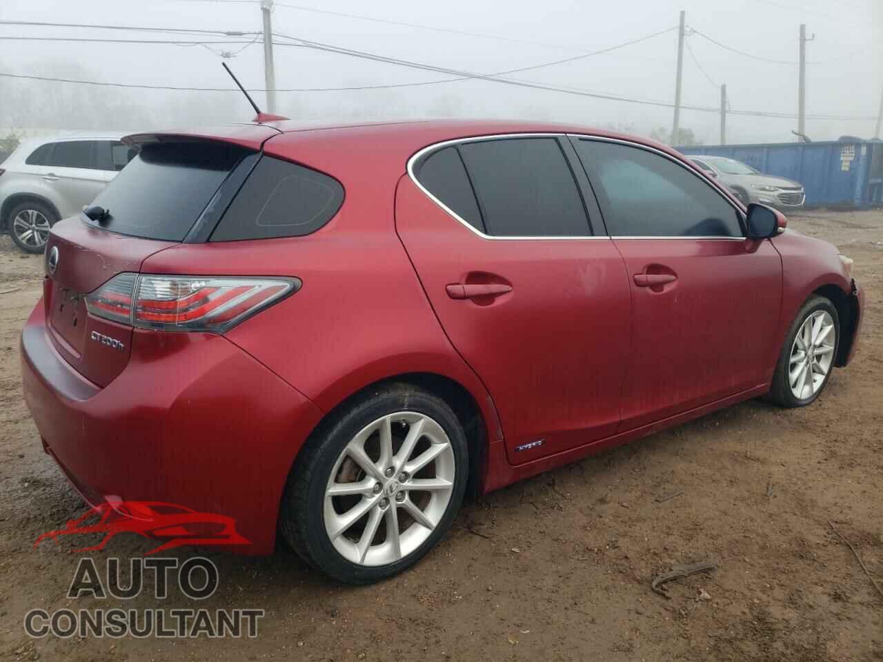 LEXUS CT 200 2012 - JTHKD5BH5C2097202