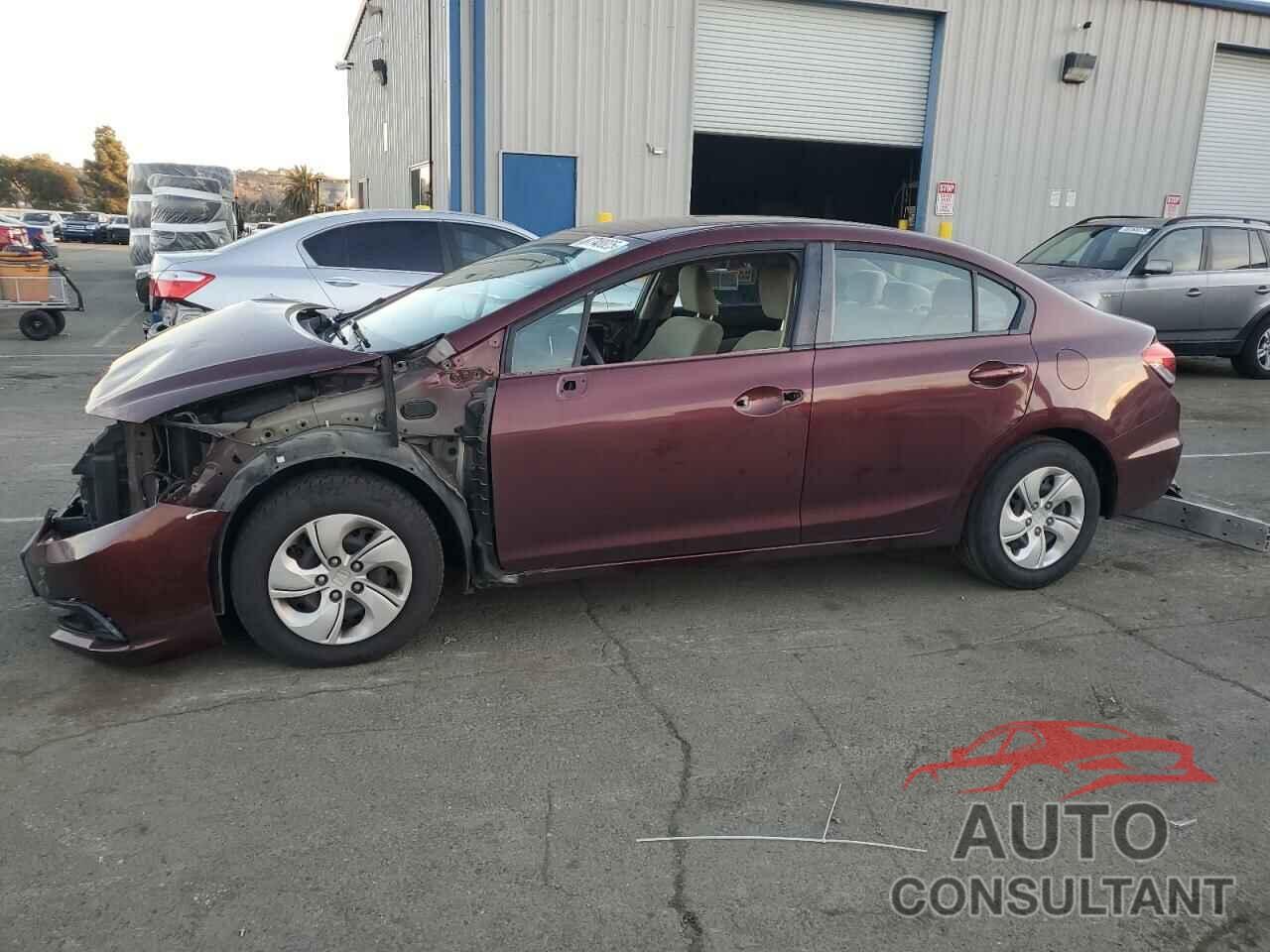 HONDA CIVIC 2013 - 19XFB2F59DE277634