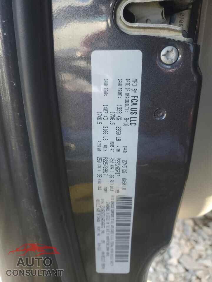 DODGE CARAVAN 2017 - 2C4RDGCG1HR546076