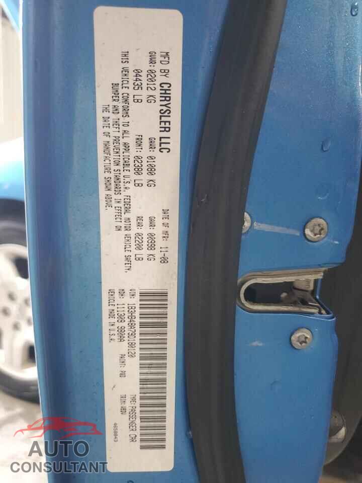 DODGE CALIBER 2009 - 1B3HB48A79D180120