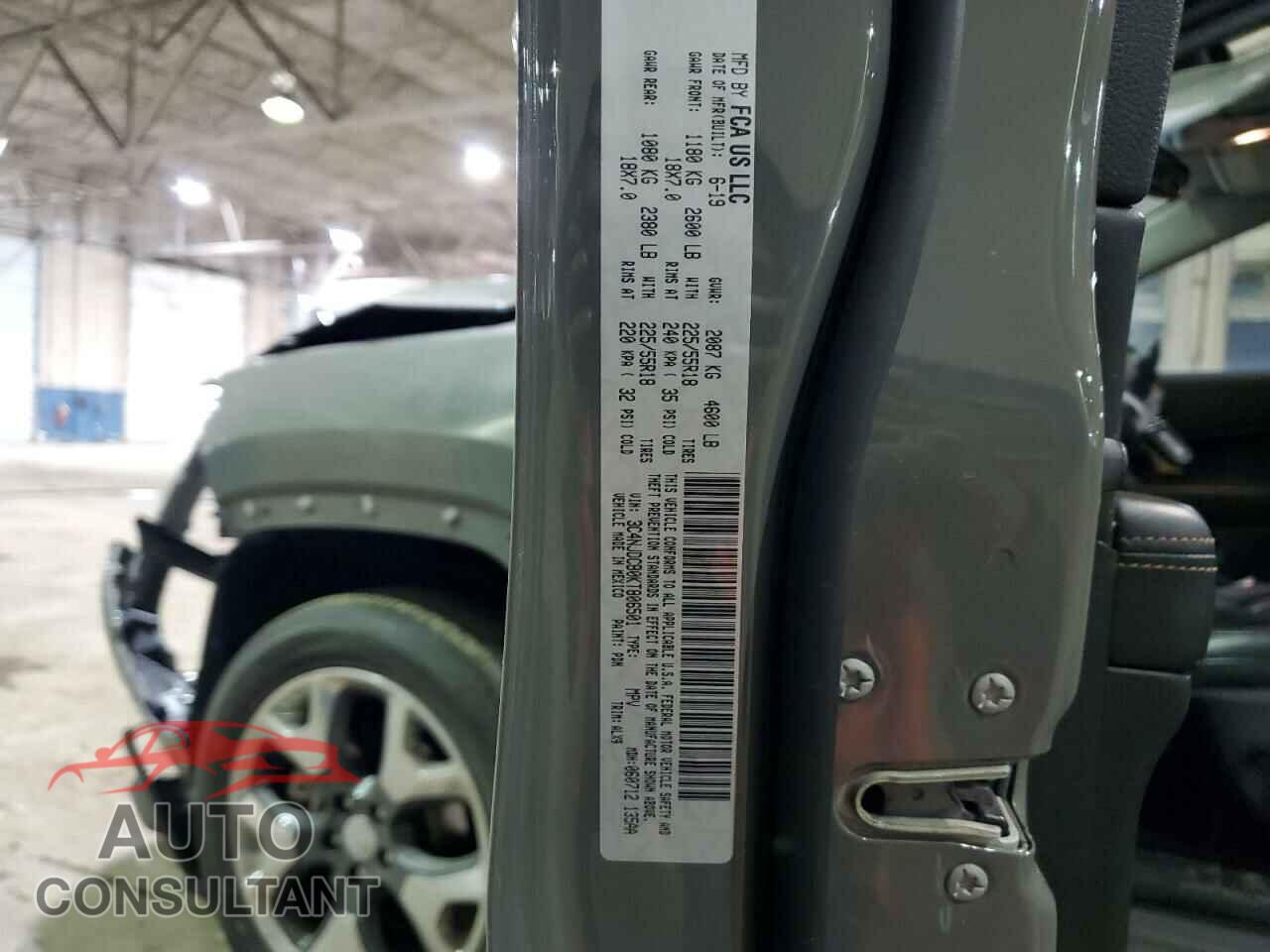 JEEP COMPASS 2019 - 3C4NJDCB0KT806501