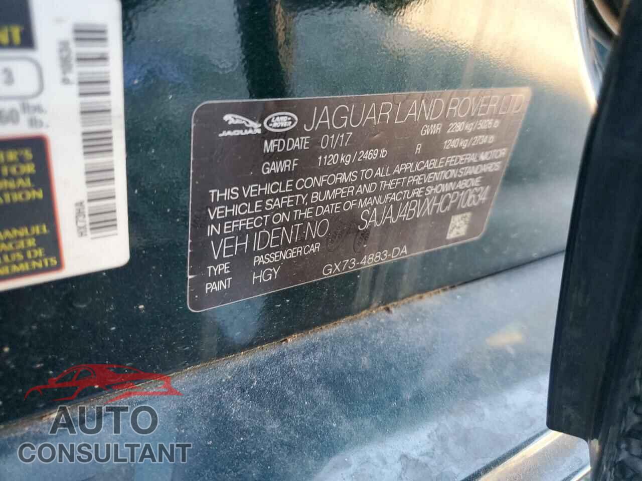 JAGUAR XE 2017 - SAJAJ4BVXHCP10634