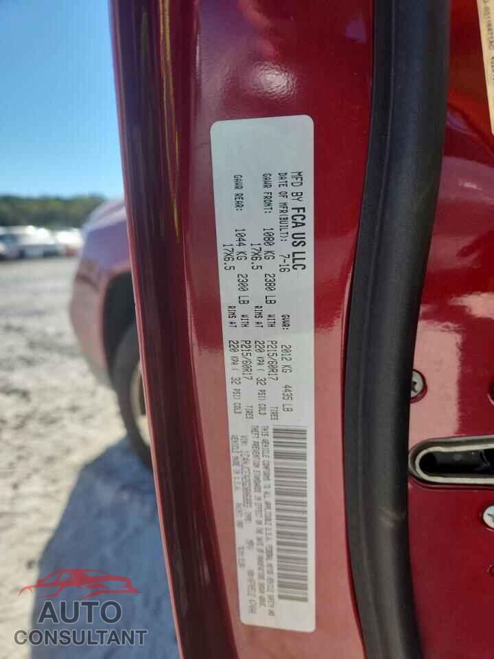 JEEP COMPASS 2016 - 1C4NJCEA2GD806883
