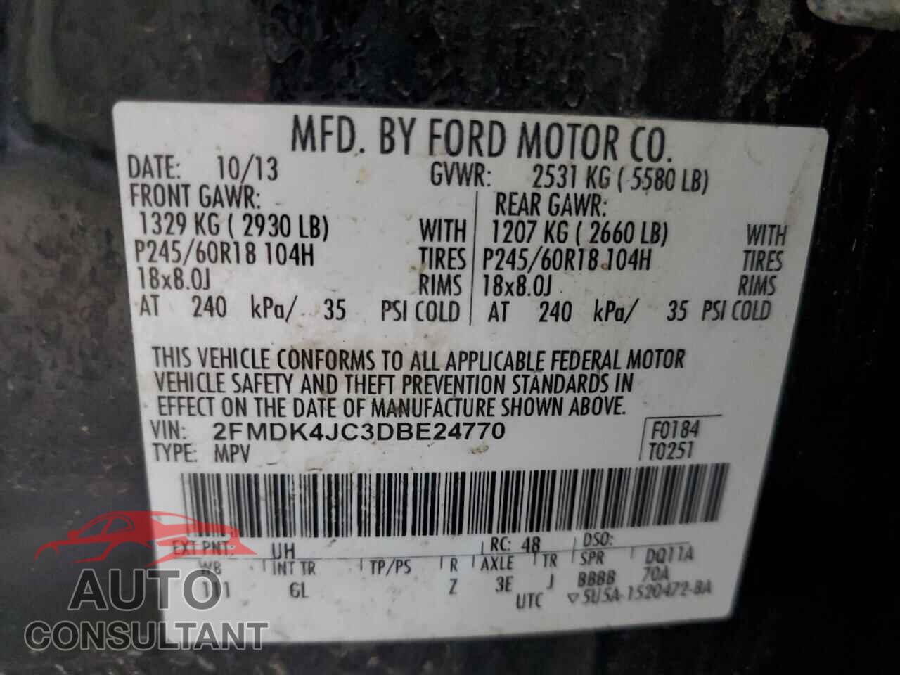 FORD EDGE 2013 - 2FMDK4JC3DBE24770
