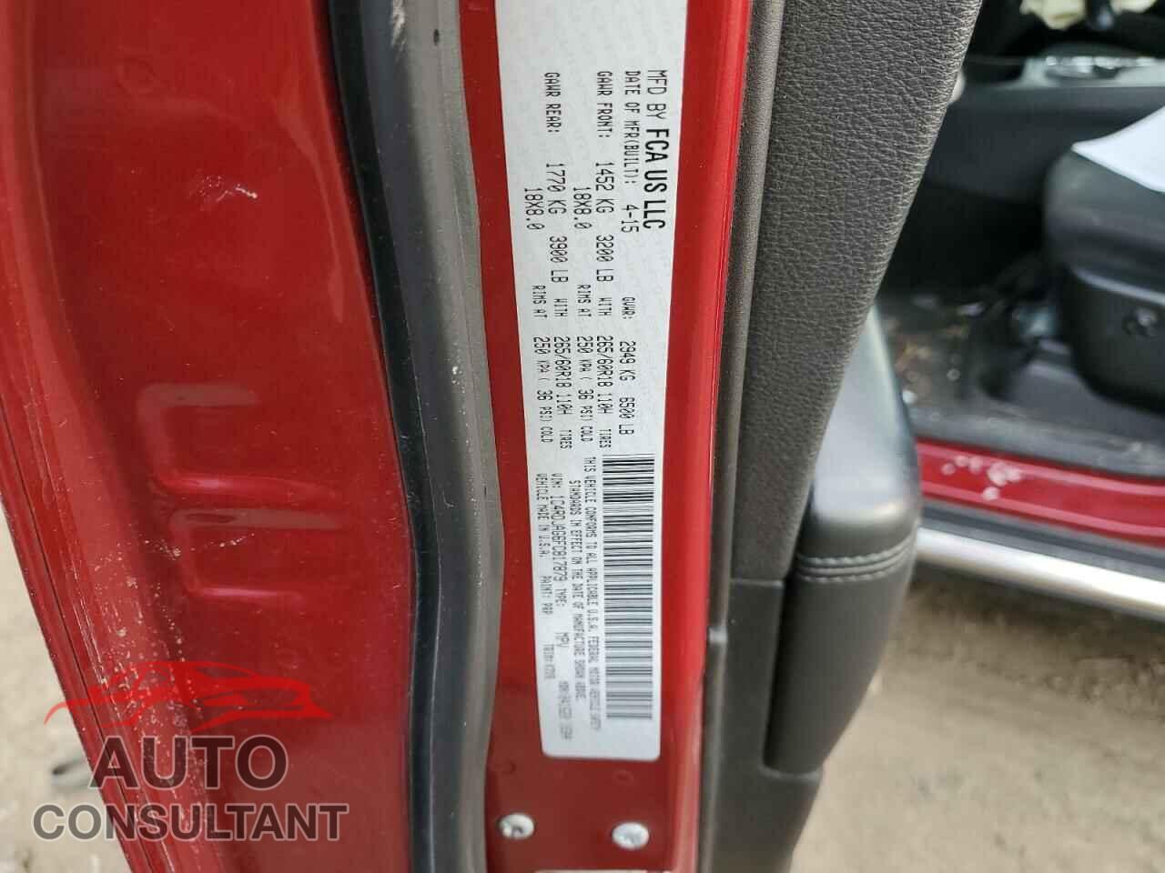 DODGE DURANGO 2015 - 1C4RDJAG6FC817879