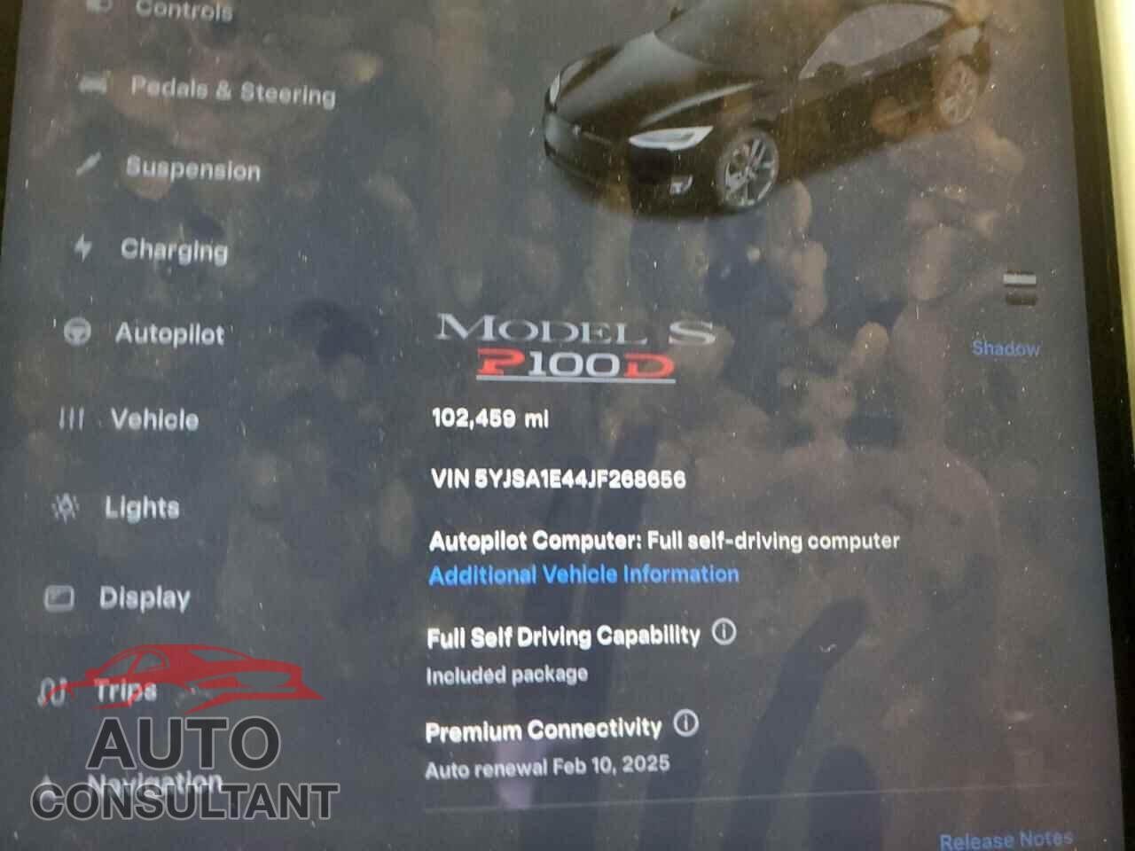 TESLA MODEL S 2018 - 5YJSA1E44JF268656