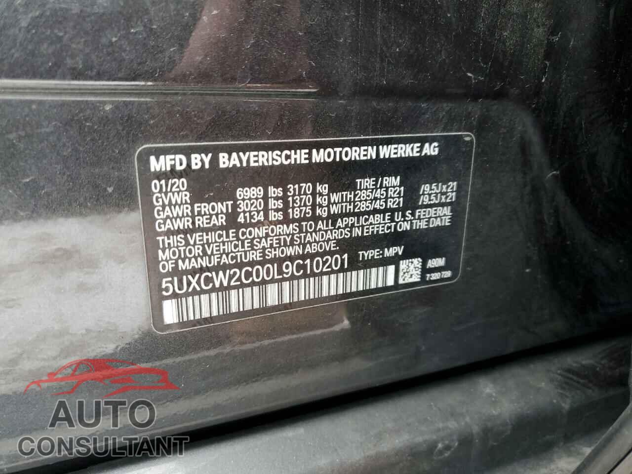 BMW X7 2020 - 5UXCW2C00L9C10201