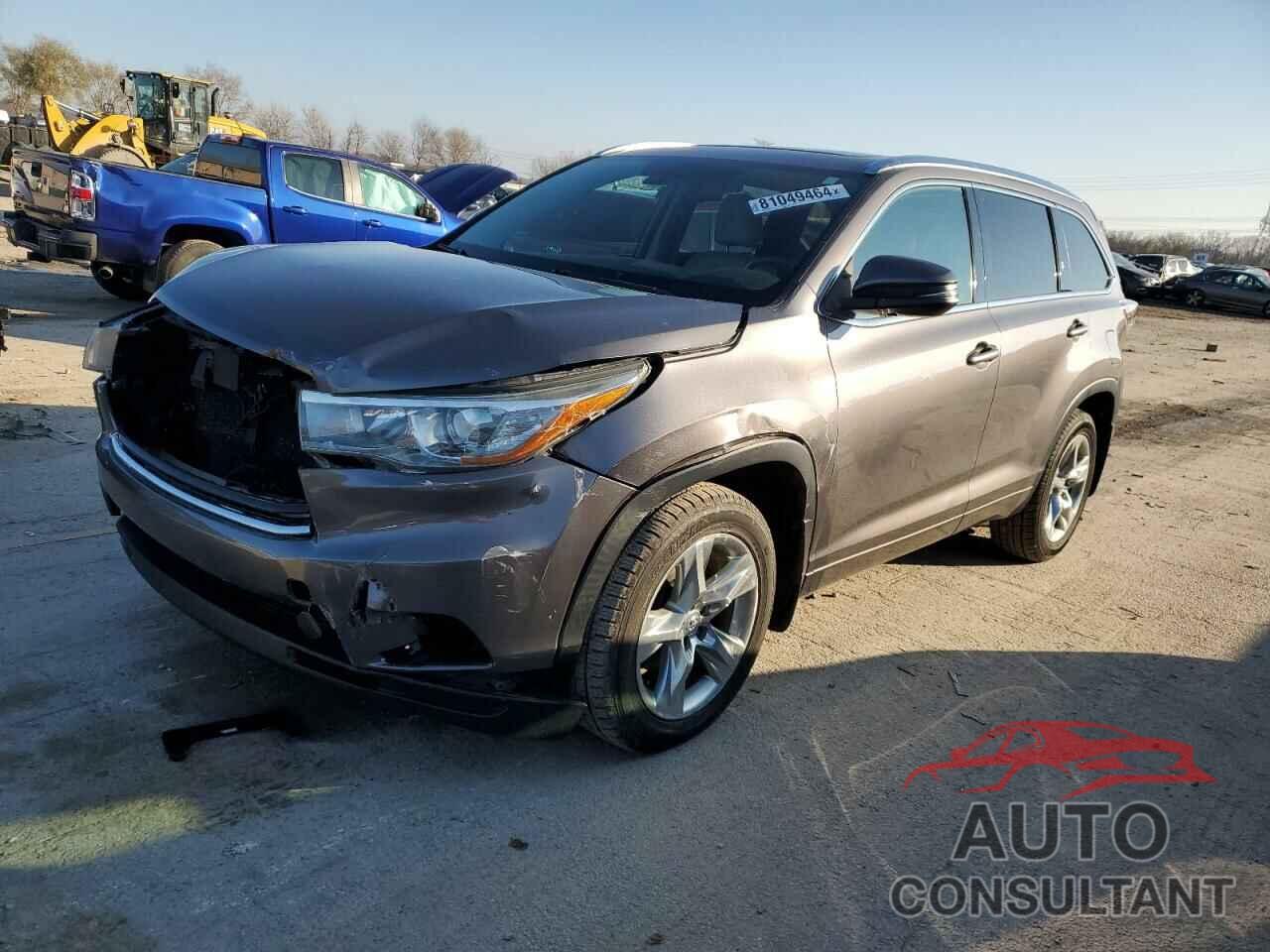 TOYOTA HIGHLANDER 2015 - 5TDDKRFH9FS105946