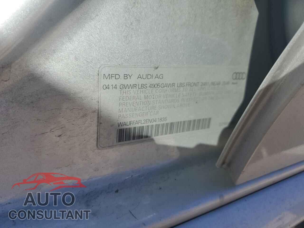 AUDI A4 2014 - WAUFFAFL2EN041835
