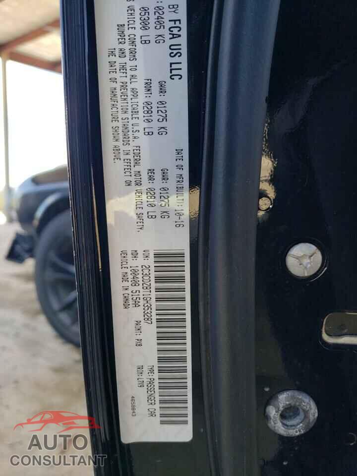 DODGE CHALLENGER 2016 - 2C3CDZBT1GH353287
