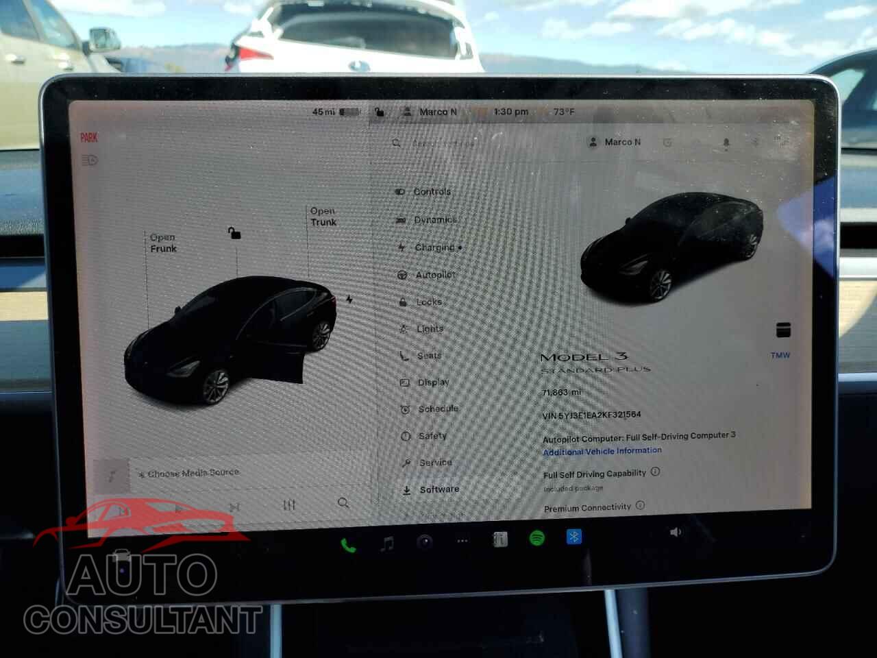TESLA MODEL 3 2019 - 5YJ3E1EA2KF321564