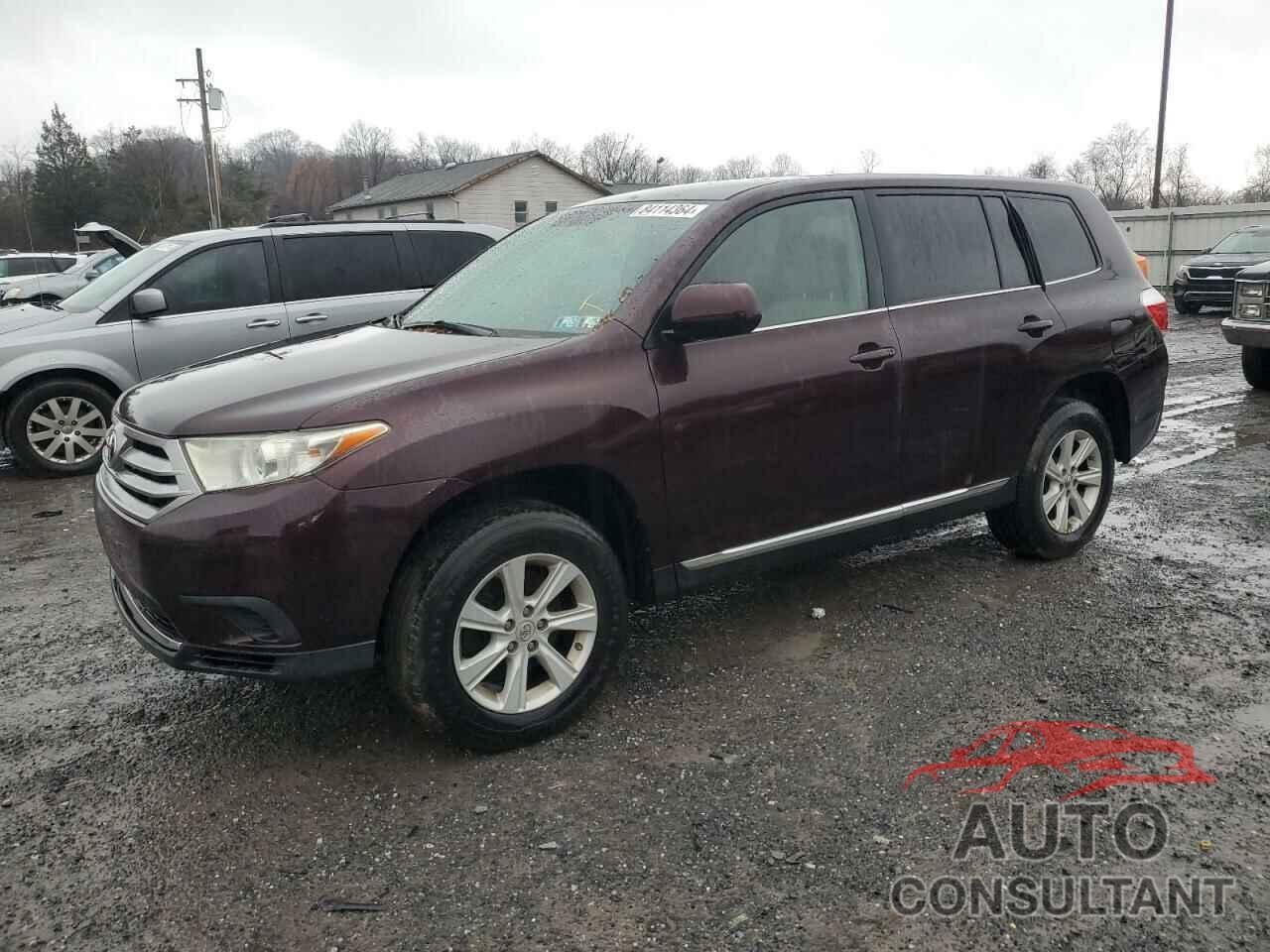 TOYOTA HIGHLANDER 2013 - 5TDBK3EH5DS191291