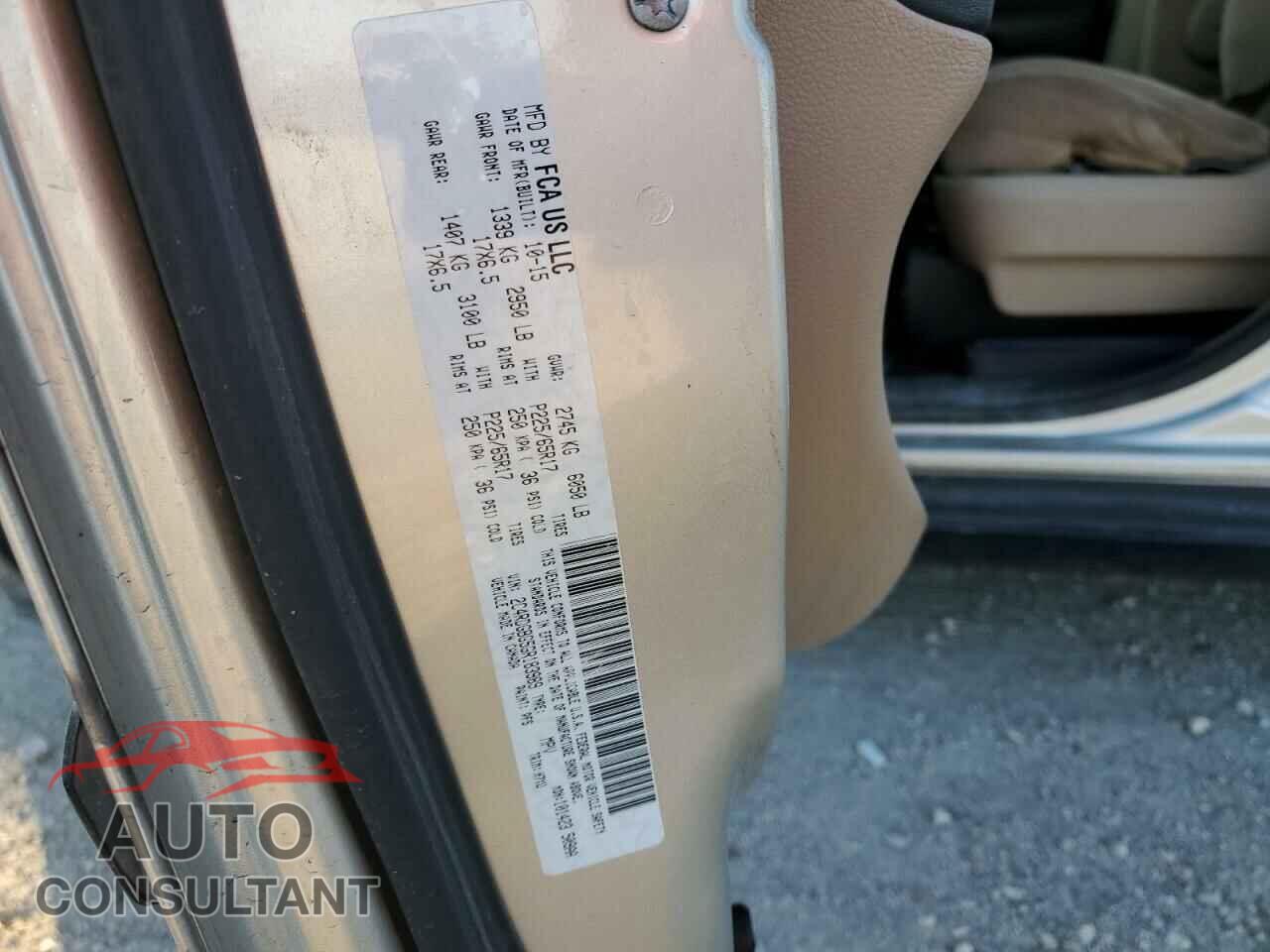 DODGE CARAVAN 2016 - 2C4RDGBG5GR183989