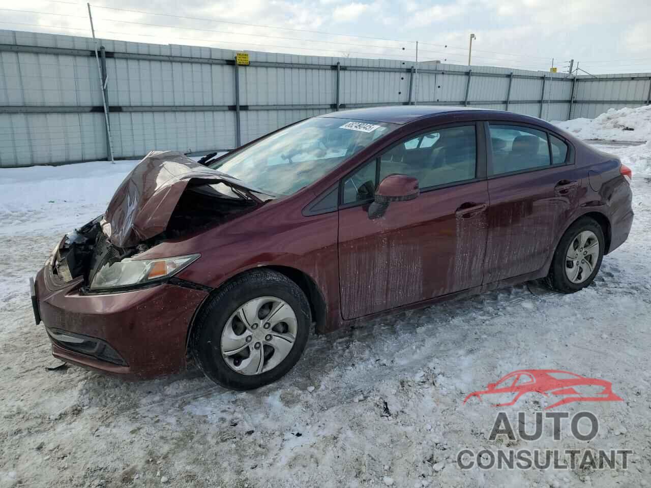 HONDA CIVIC 2013 - 19XFB2F59DE097439
