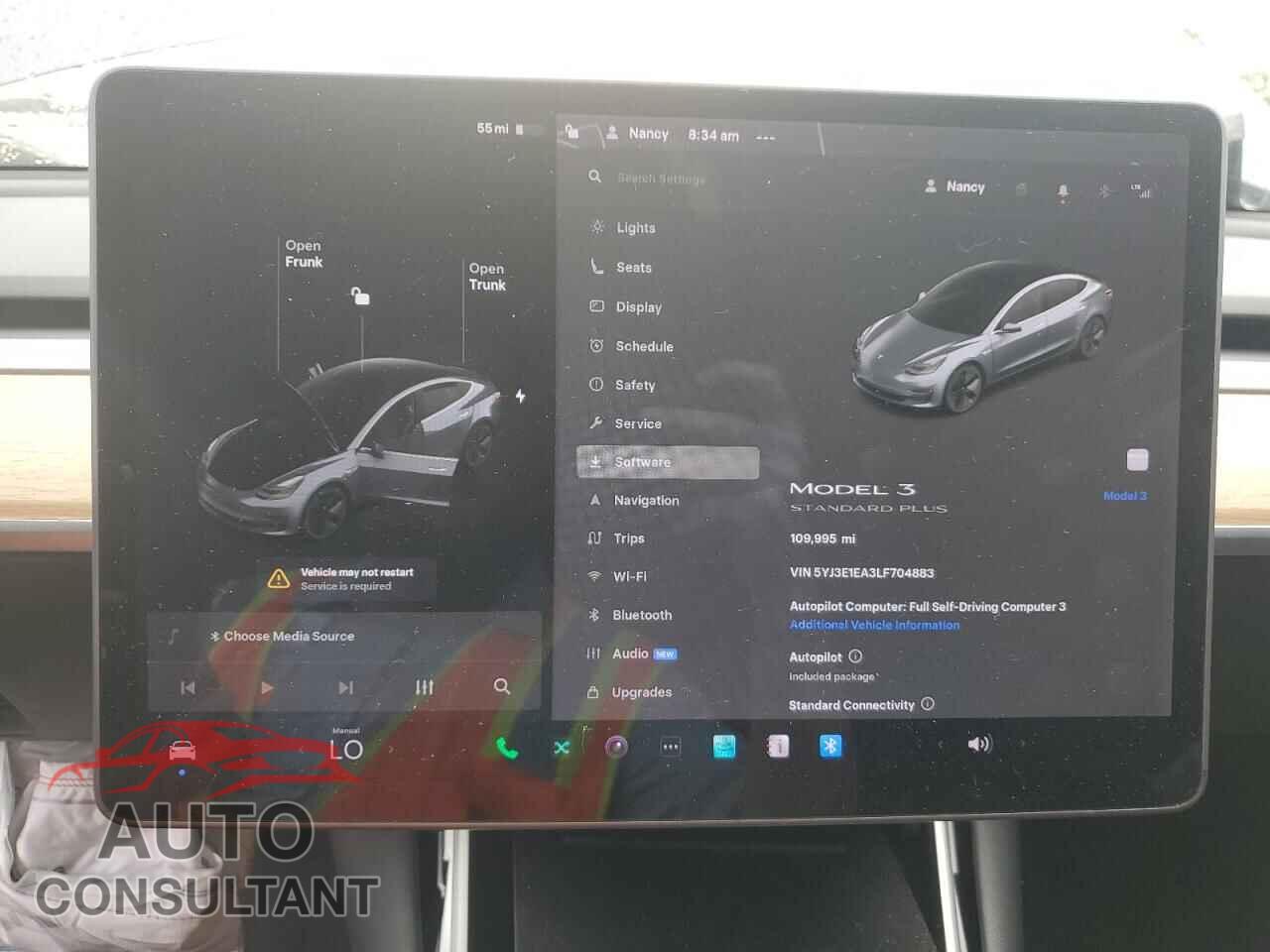 TESLA MODEL 3 2020 - 5YJ3E1EA3LF704883