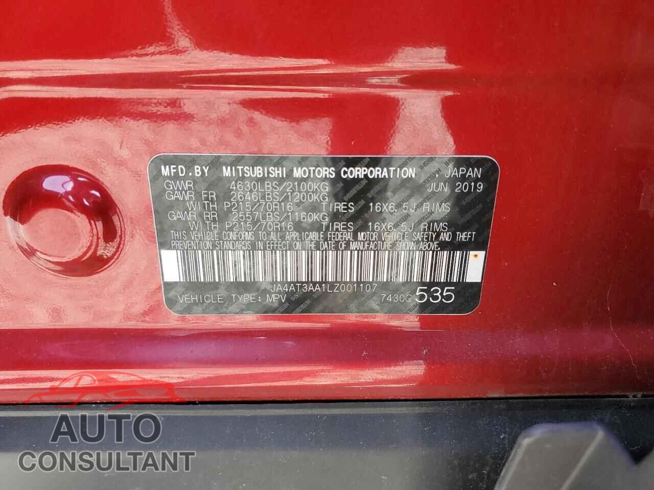 MITSUBISHI ECLIPSE 2020 - JA4AT3AA1LZ001107