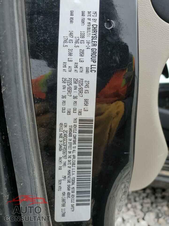 DODGE CARAVAN 2015 - 2C4RDGCG3FR556797